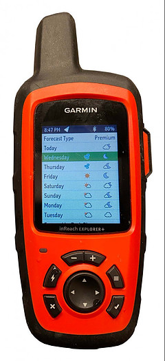 Garmin inReach Explorer+ Weather Forecast