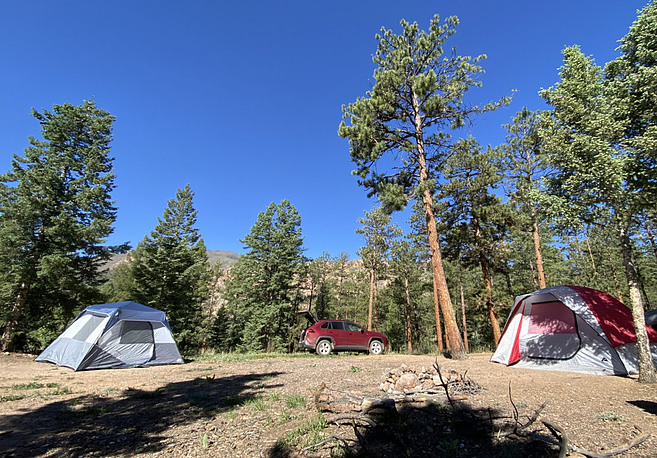 Campsite West of Deckers, Colorado
