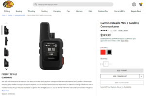 Garmin inReach Mini 2 Way Satellite Communicator