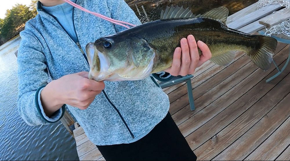 Bass Fishing with April