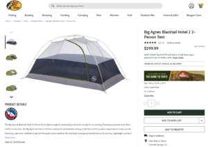 Big Agnes Backpacking Tent