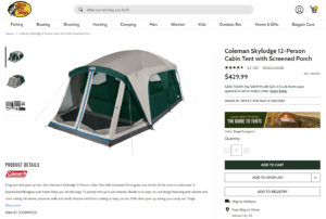 Coleman Skylodge Cabin Tent