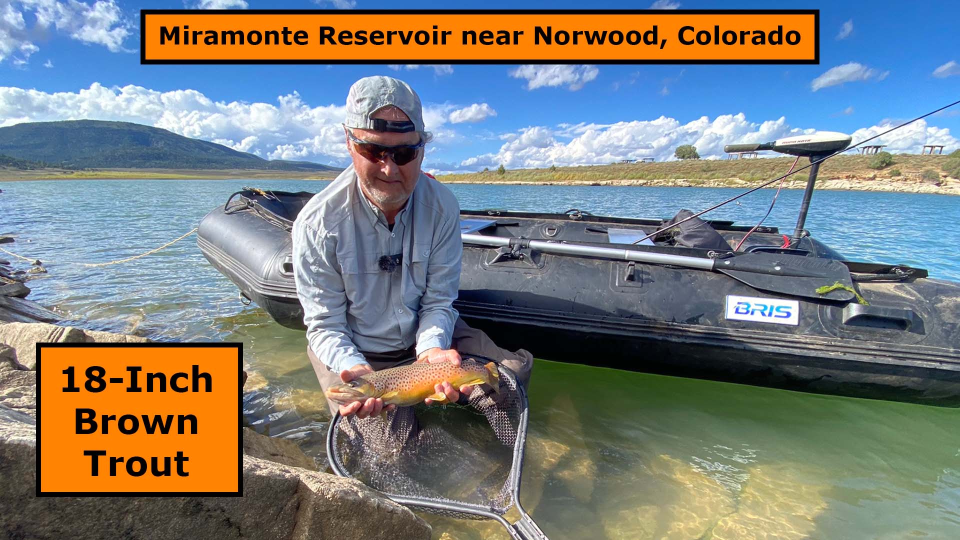 Brown Trout Caught in the Miramonte Reservoir