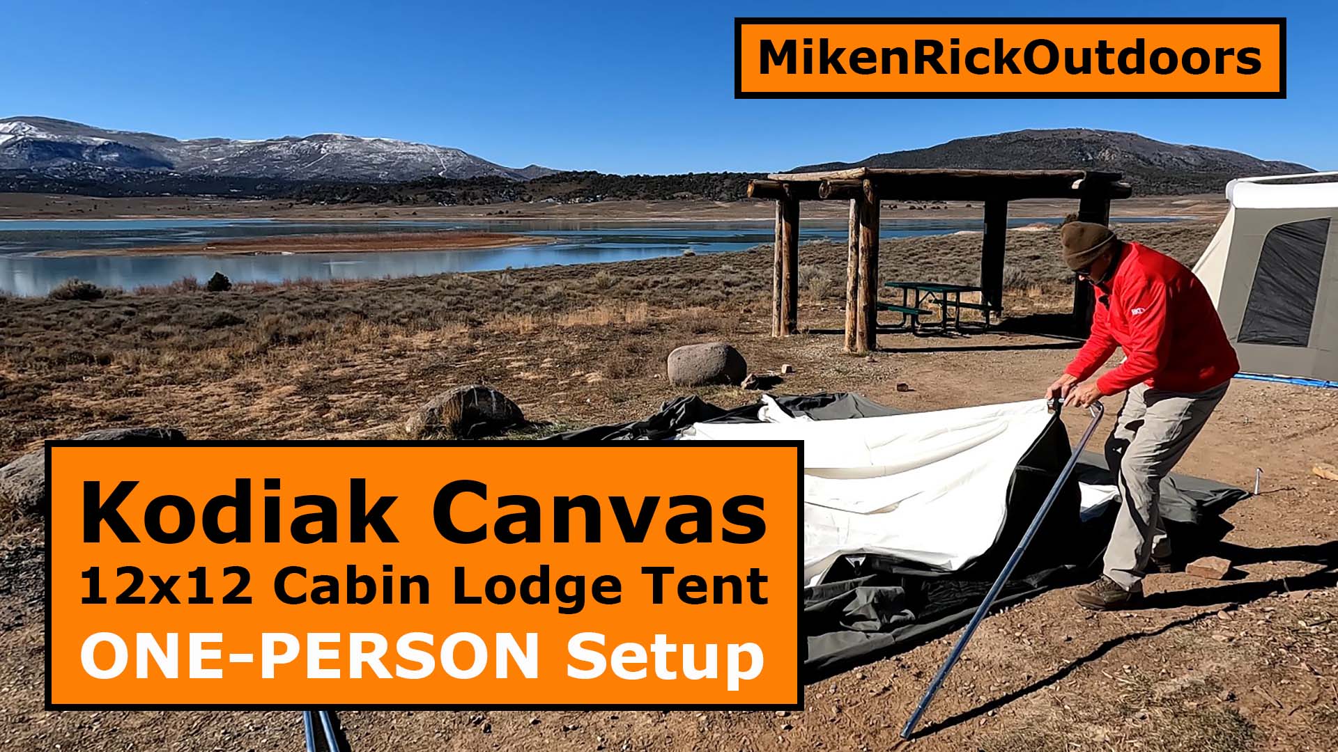 Kodiak Canvas Cabin Lodge Tent Setup