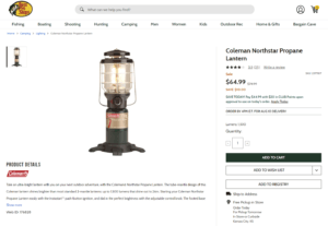 Coleman Northstart Propane Lantern