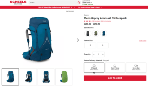 OSPREY ATMOS AG 65 Backpack