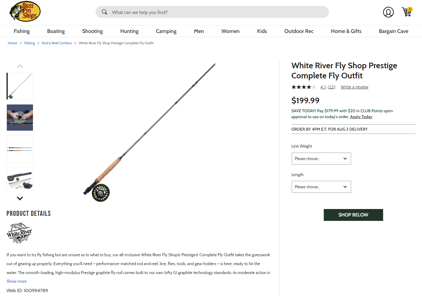 White River Prestige Fly Combo Kit